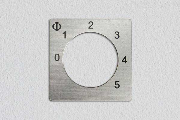 Engraved Stainless Switch Sign