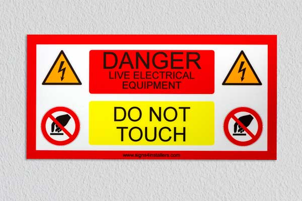 Danger electricity in Printed Plastic