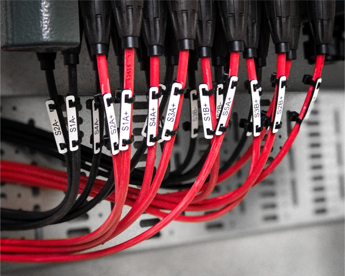 Cable Labels in Use