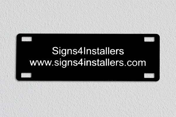 Engraved Cable Mark in Black