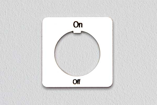 Engraved PLastic Panel Label