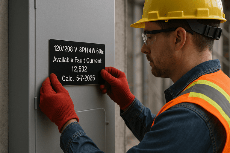 Electrician Mounting Sign