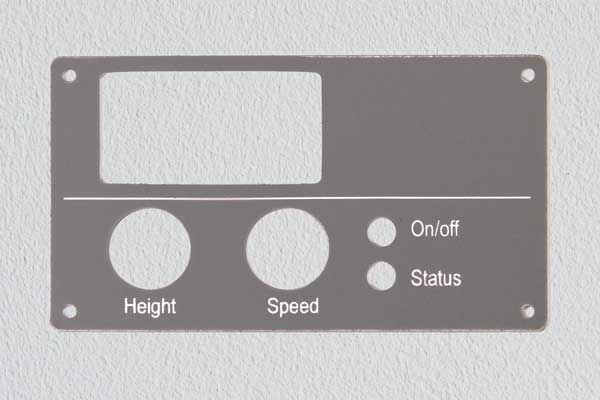 Printed Plastic Control Panel