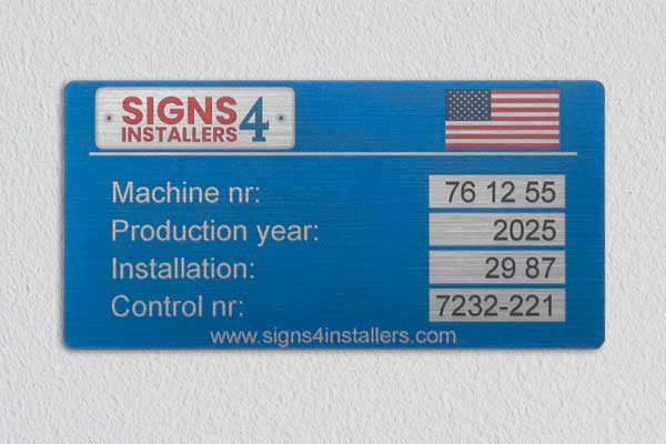 Brushed Aluminium Sticker